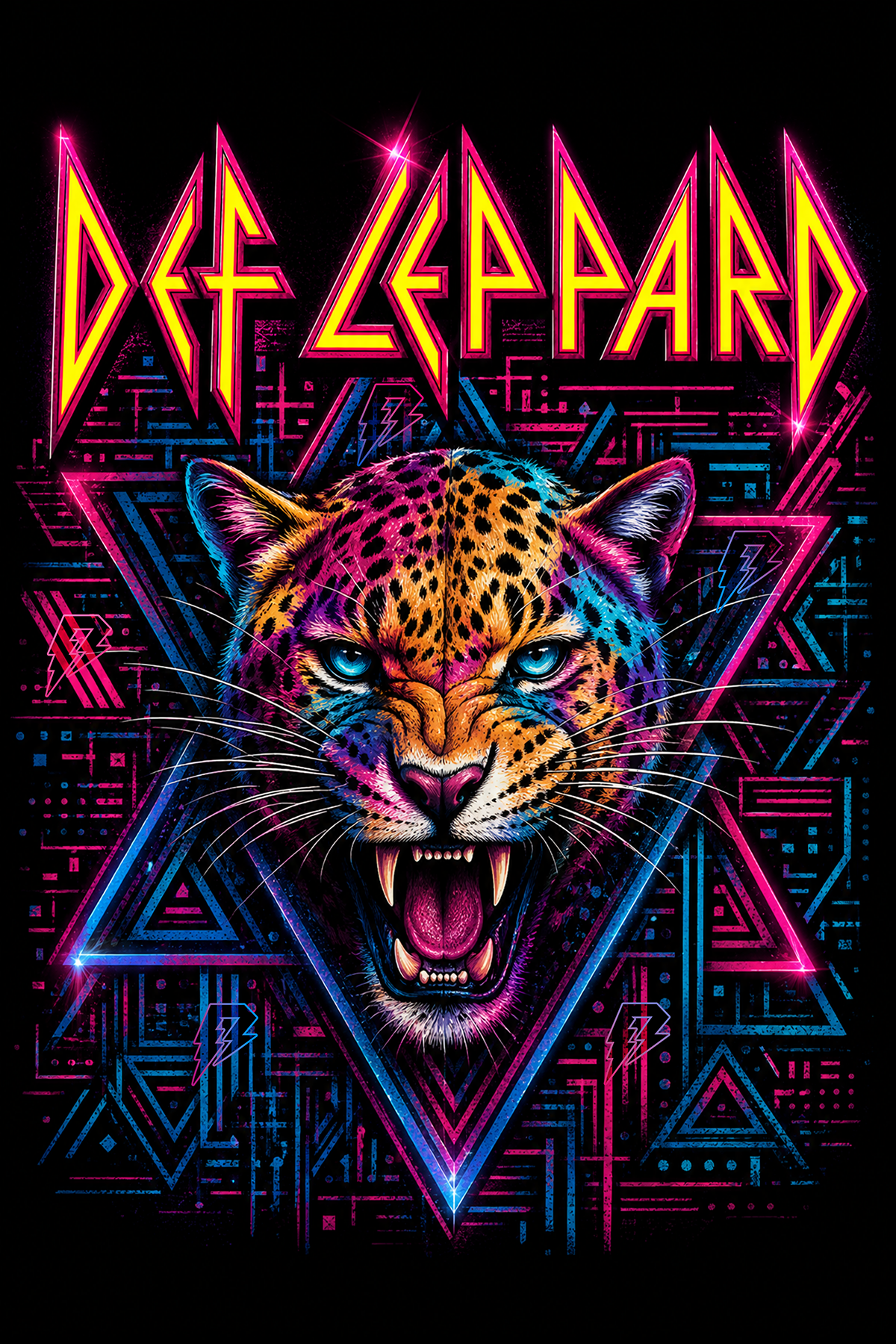 Camiseta Def Leppard Preta RIFF STUDIO
