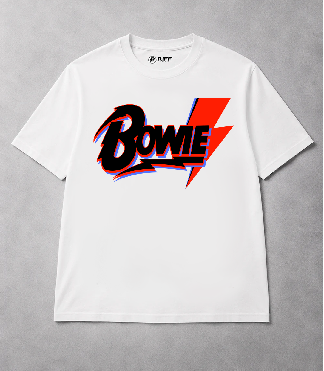 Camiseta BOWIE 3D branca RIFF STUDIO