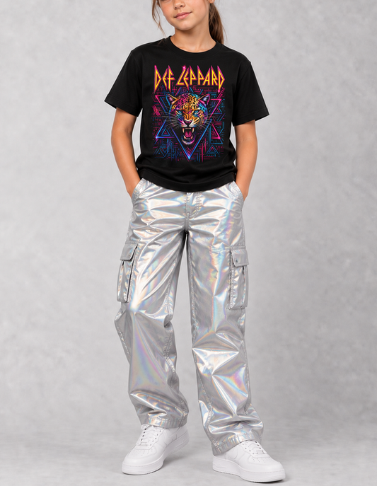 Camiseta Infantil Def Leppard Preta RIFF STUDIO