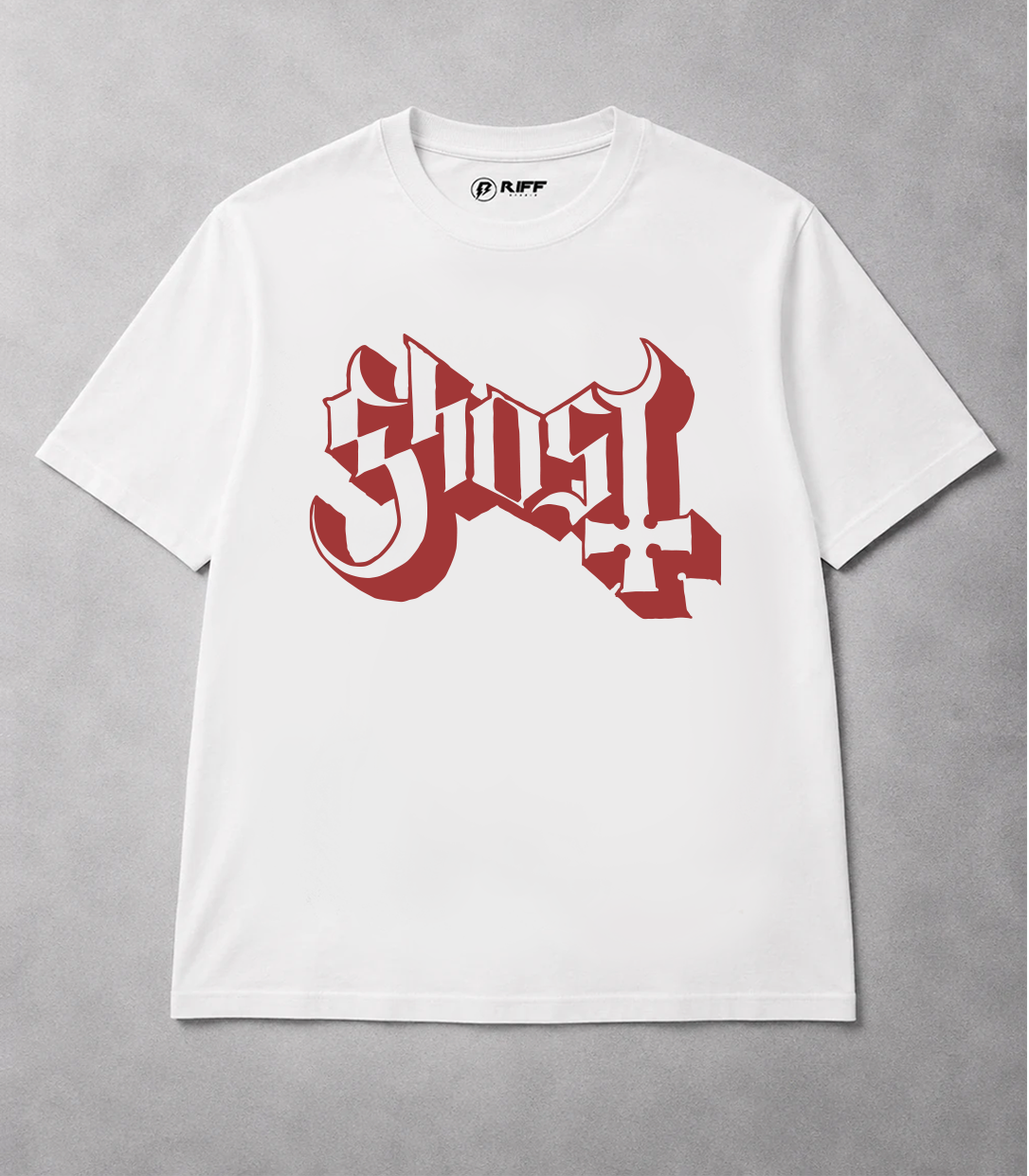 Camiseta GHOST branca RIFF STUDIO