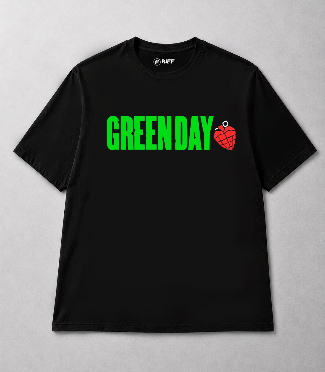 Camiseta GREEN DAY preto RIFF STUDIO