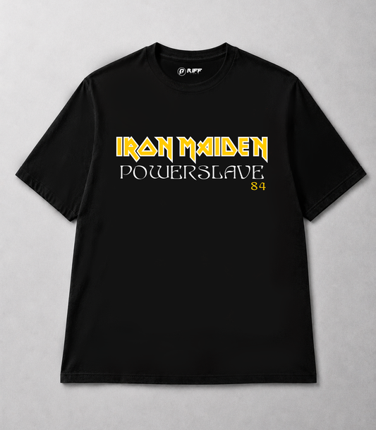 Camiseta IRON MAIDEN Powerslave 84 preto RIFF STUDIO