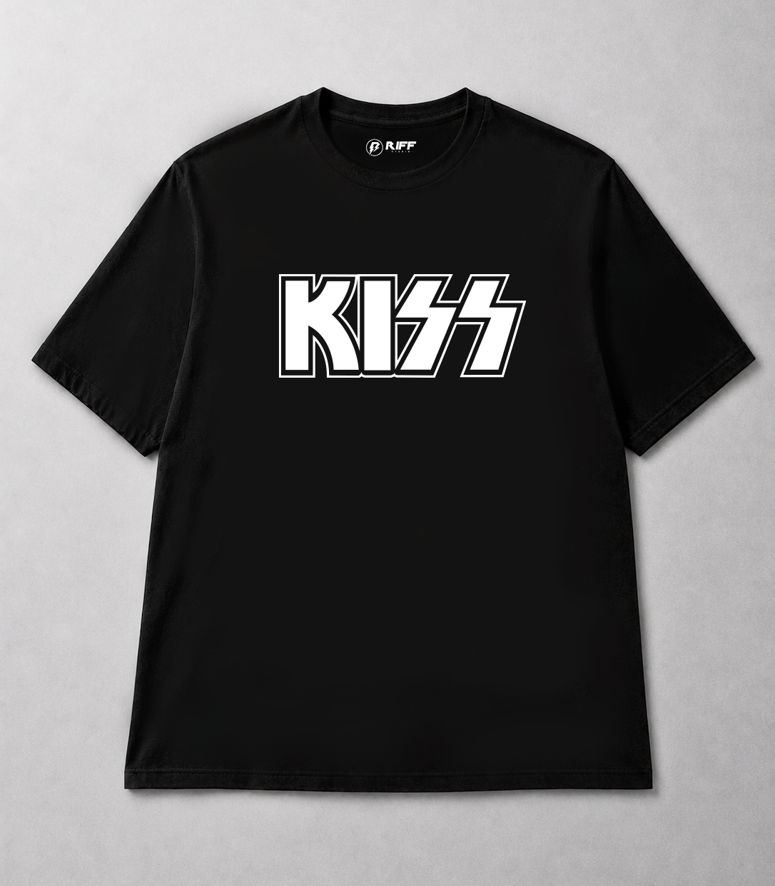 Camiseta KISS logo preto RIFF STUDIO