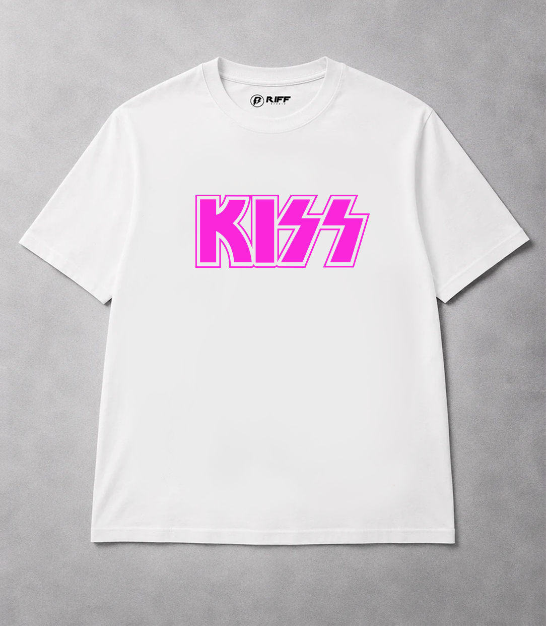 Camiseta KISS branco RIFF STUDIO