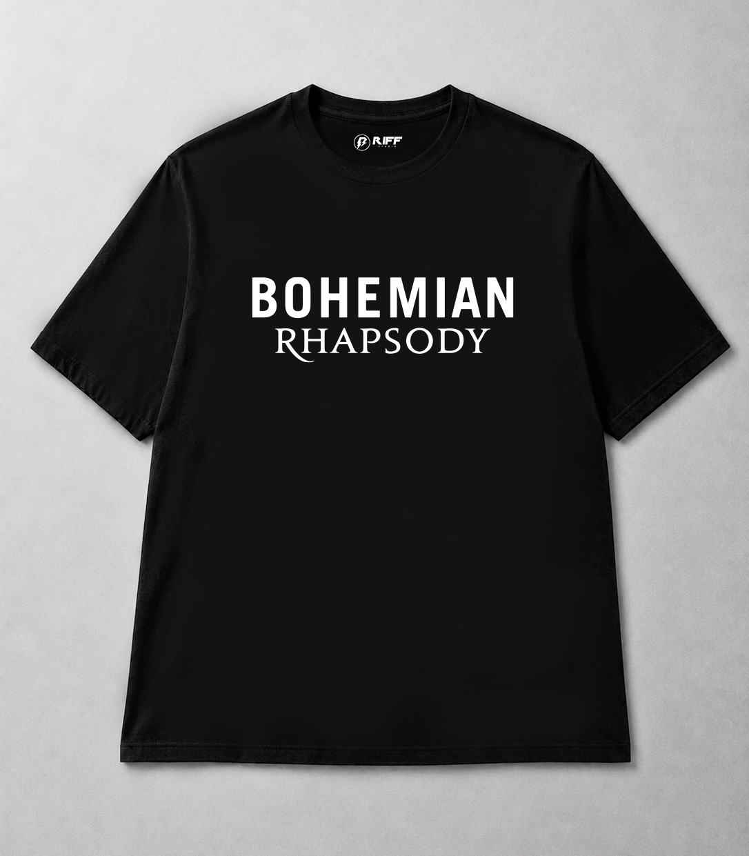 Camiseta QUEEN Bohemian Rhapsody preto RIFF STUDIO