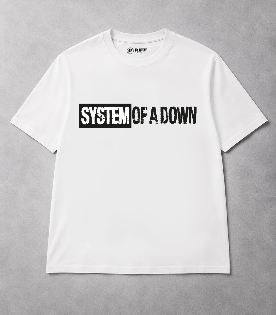 Camiseta SOAD branco RIFF STUDIO