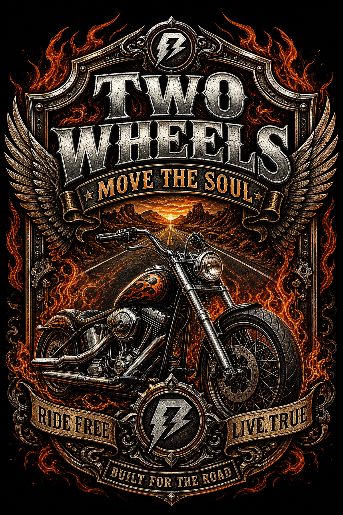 Camiseta Vintage Move the Soul Preta RIFF STUDIO