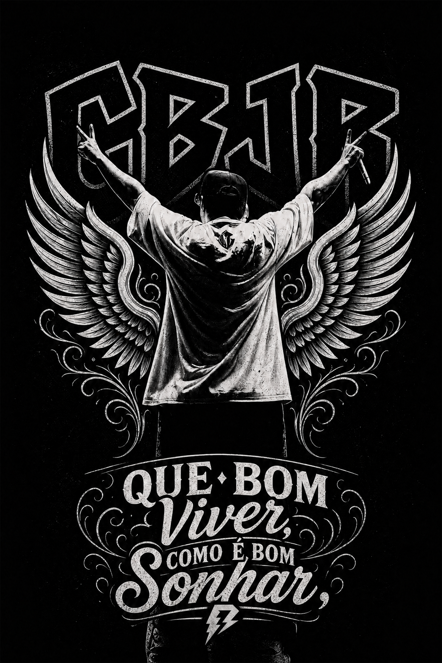 Camiseta Charlie Brown Jr Chorão Preta RIFF STUDIO