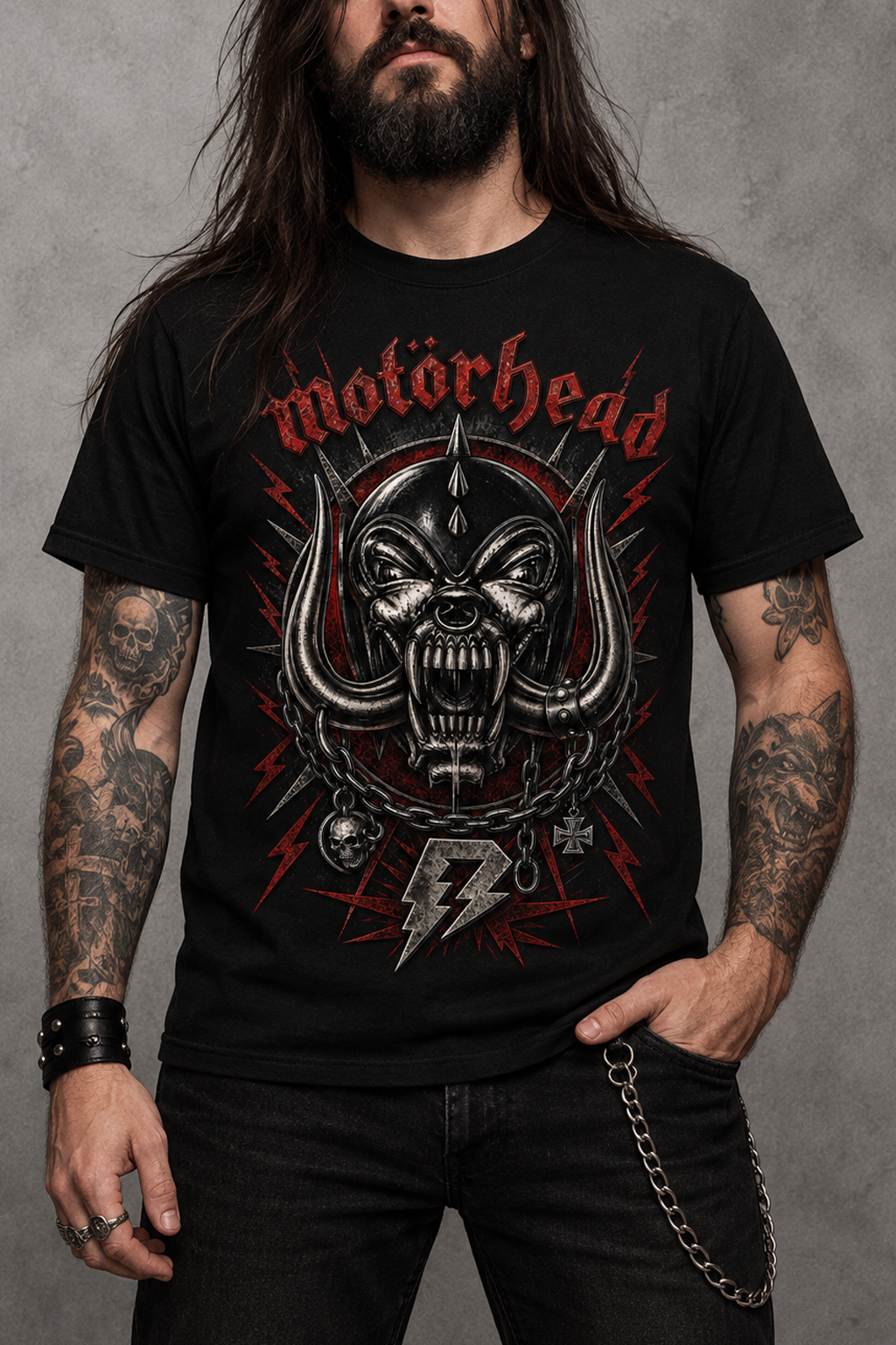 Camiseta Motorhead Preta RIFF STUDIO