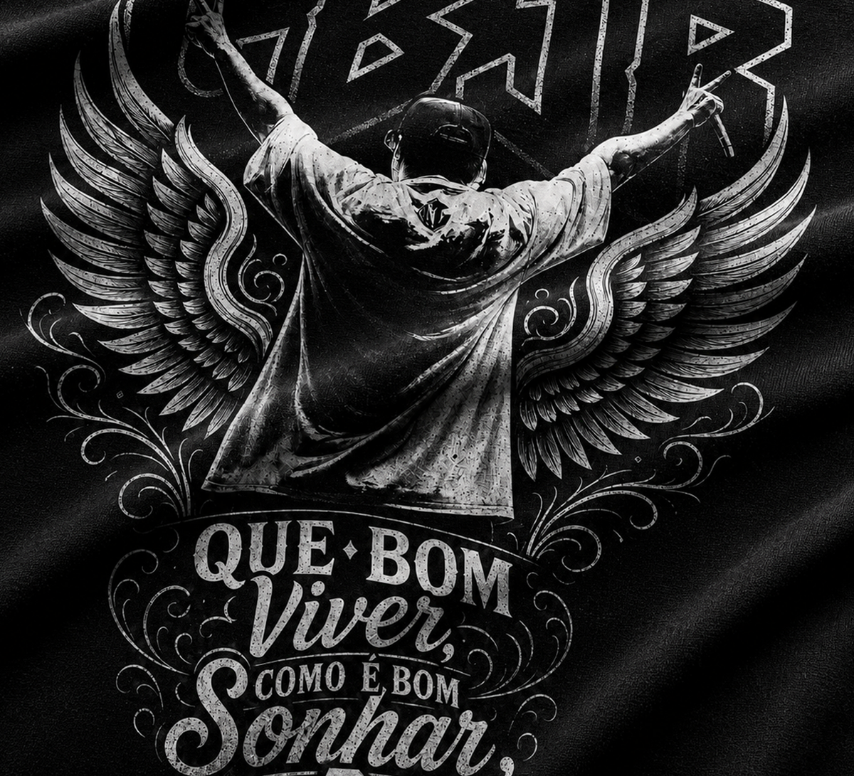 Camiseta Charlie Brown Jr Chorão Preta RIFF STUDIO