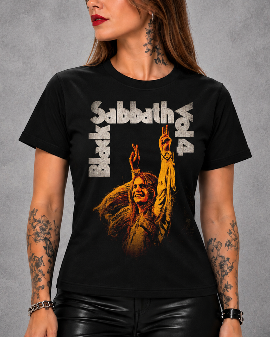 Camiseta Black Sabbath VOL4 Preta RIFF STUDIO