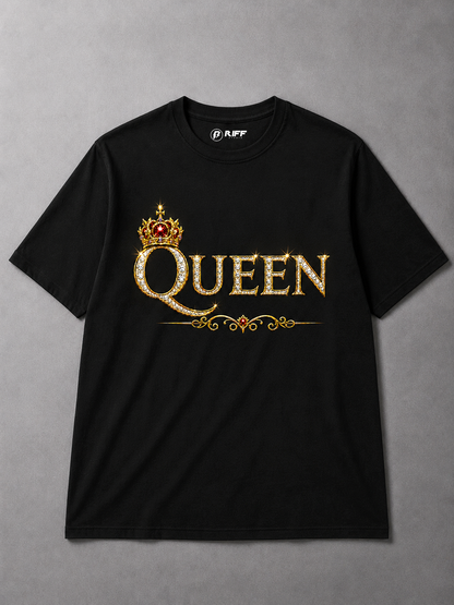 Camiseta Queen Preta RIFF STUDIO