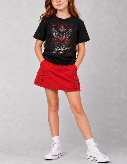 Camiseta Infantil Bon Jovi Songs Preta RIFF STUDIO