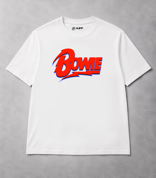 Camiseta BOWIE branca RIFF STUDIO