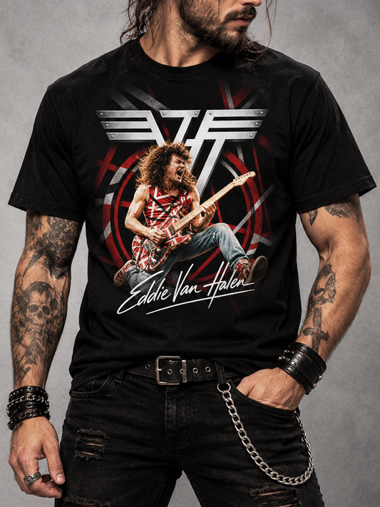Camiseta Eddie Van Halen Preta RIFF STUDIO