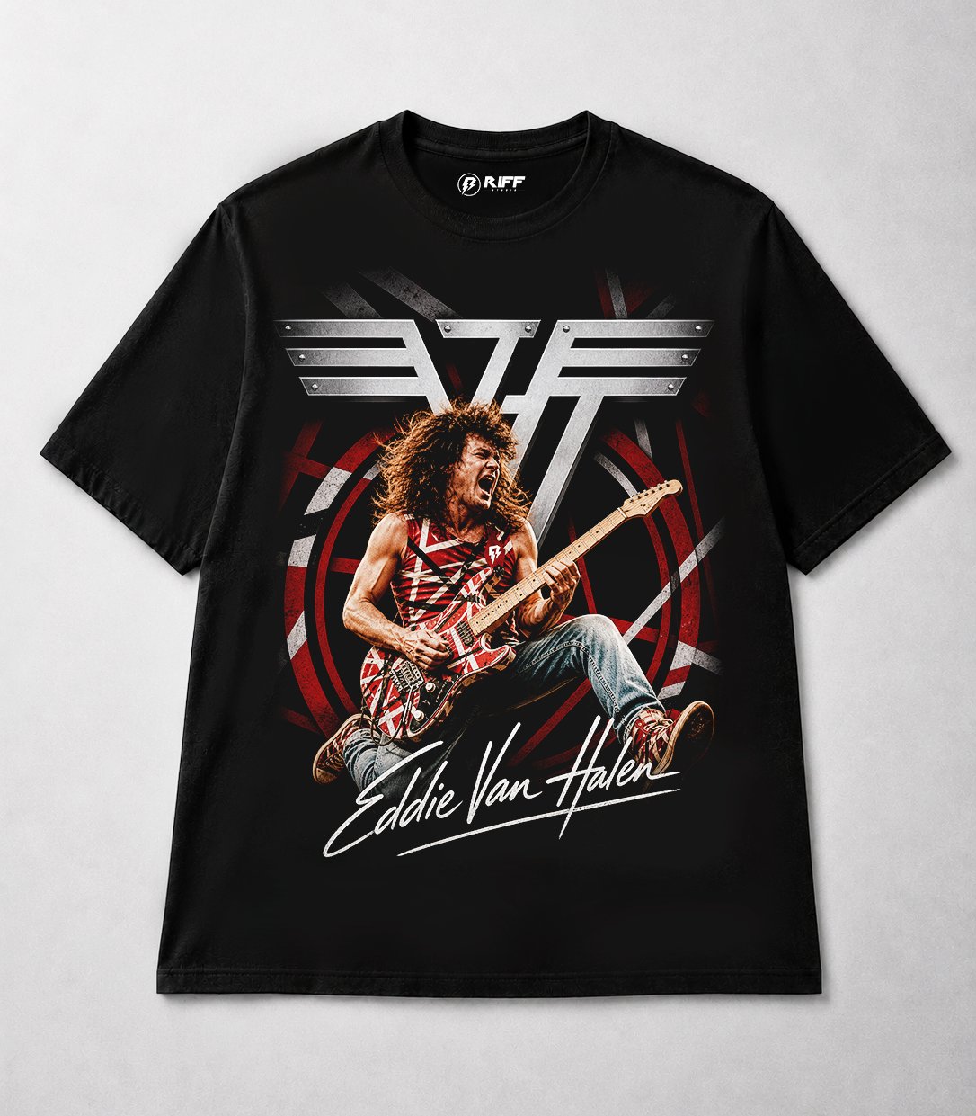 Camiseta Eddie Van Halen Preta RIFF STUDIO