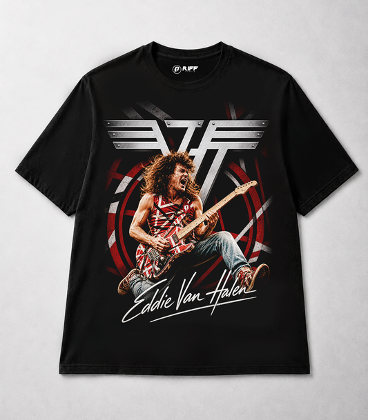 Camiseta Eddie Van Halen Preta RIFF STUDIO
