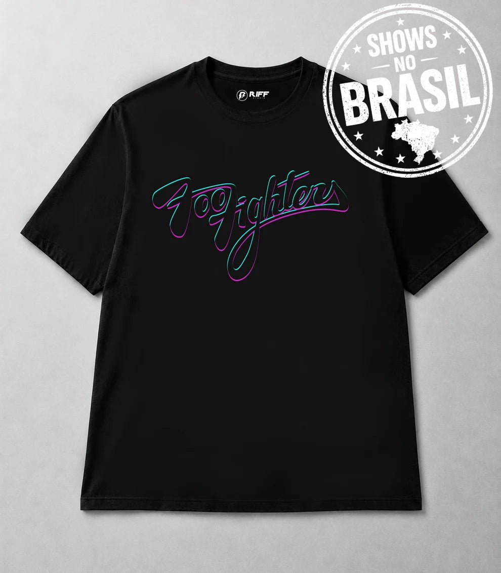 Camiseta FOO FIGHTERS preto RIFF STUDIO