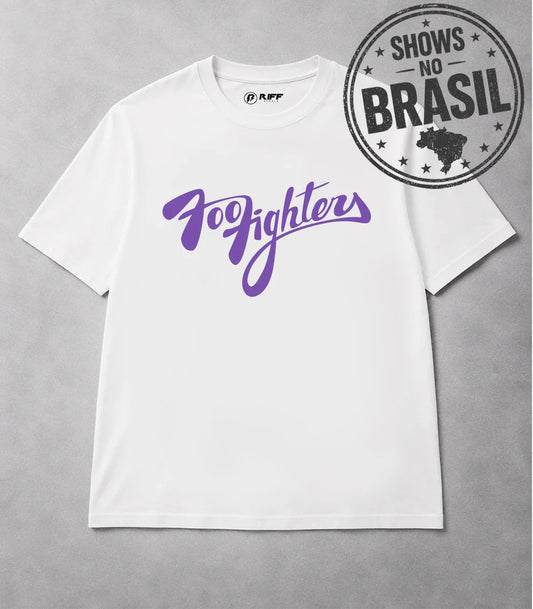 Camiseta FOO FIGHTERS branco RIFF STUDIO