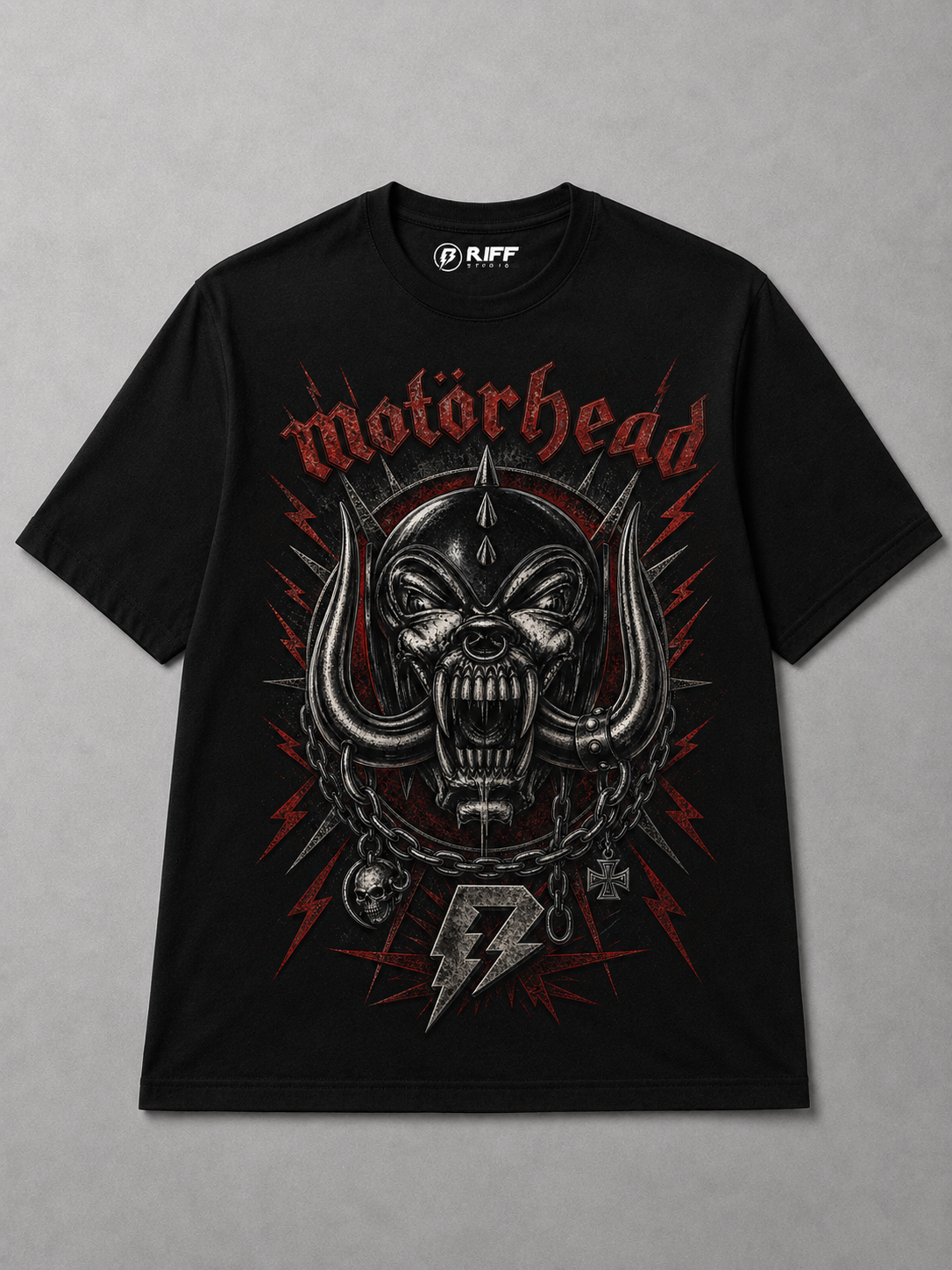 Camiseta Motorhead Preta RIFF STUDIO