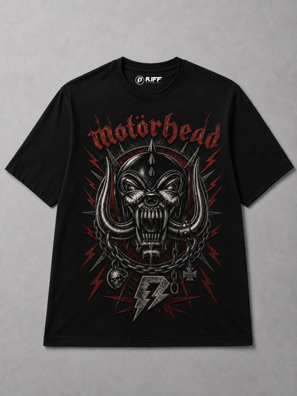 Camiseta Motorhead Preta RIFF STUDIO