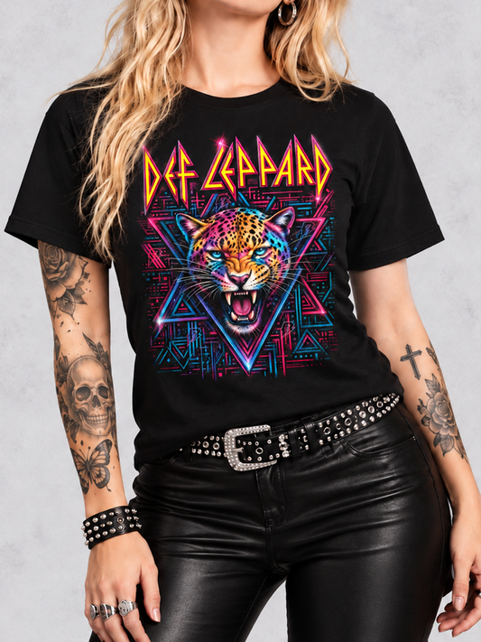 Camiseta Def Leppard Preta RIFF STUDIO