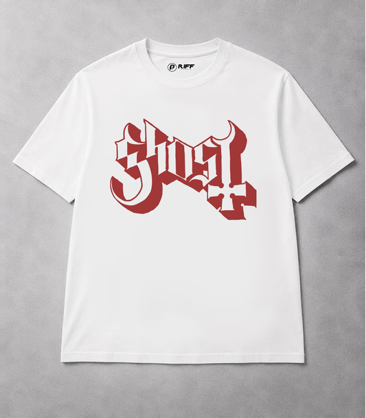 Camiseta GHOST branca RIFF STUDIO
