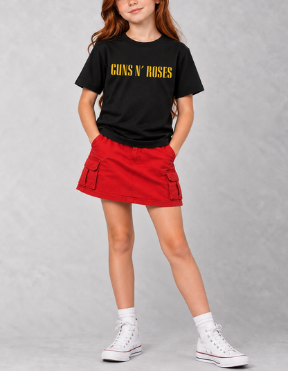 Camiseta Infantil Guns N' Roses Preta RIFF STUDIO