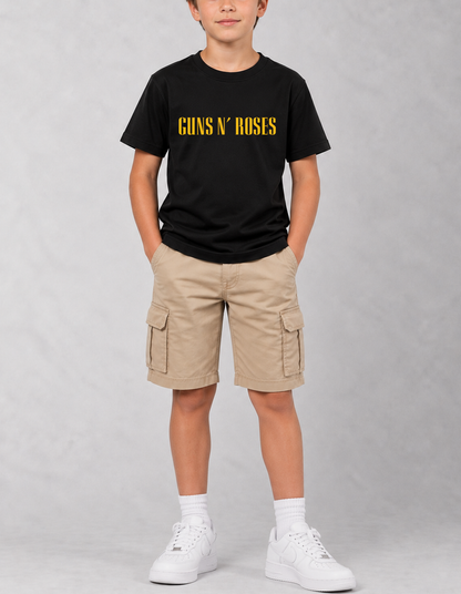 Camiseta Infantil Guns N' Roses Preta RIFF STUDIO