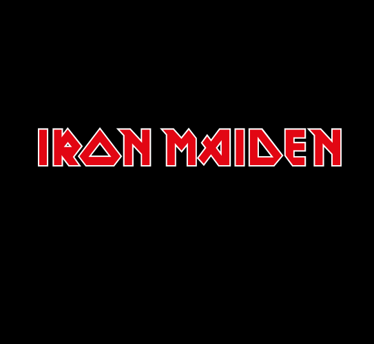 Camiseta Infantil Iron Maiden Logo Preta RIFF STUDIO