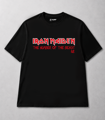 Camiseta IRON MAIDEN The Number of the Beast 82 preto RIFF STUDIO
