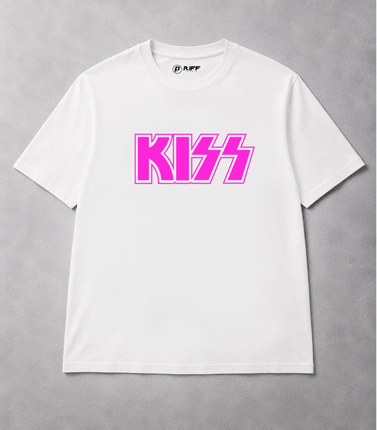 Camiseta KISS branco RIFF STUDIO