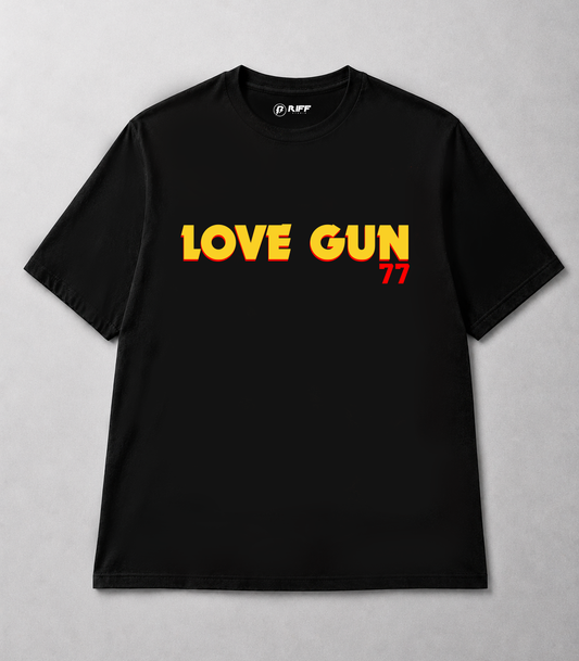 Camiseta KISS Love Gun 77 branco RIFF STUDIO