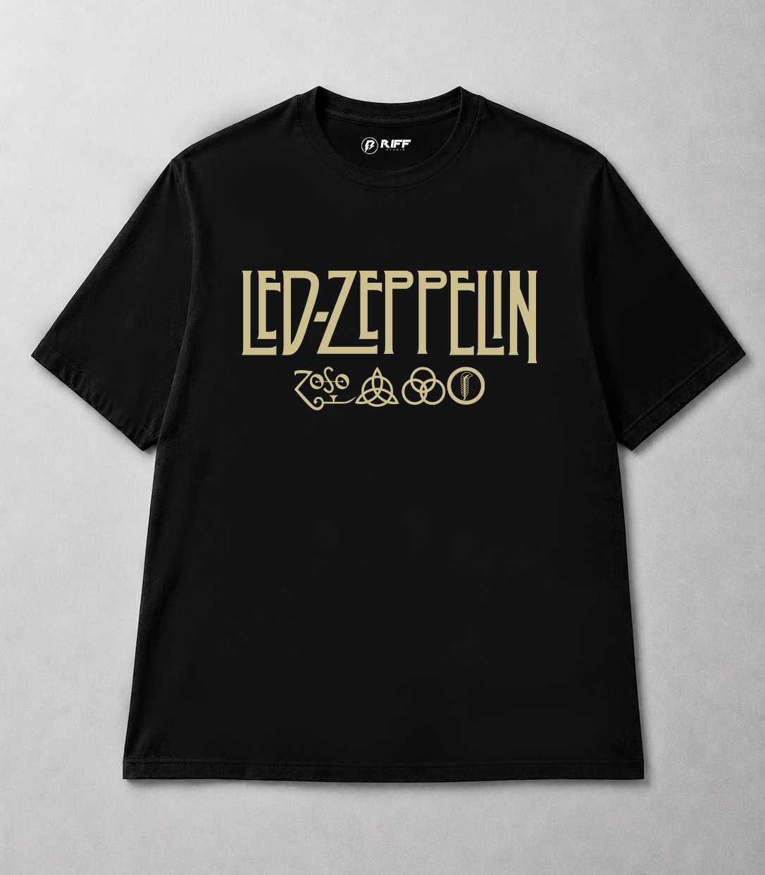 Camiseta LED ZEPPELIN Symbols preto RIFF STUDIO