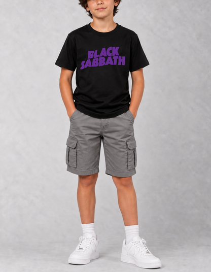 Camiseta Infantil Black Sabbath Preta RIFF STUDIO