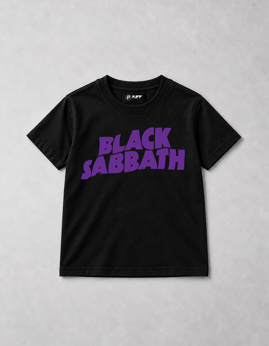 Camiseta Infantil Black Sabbath Preta RIFF STUDIO