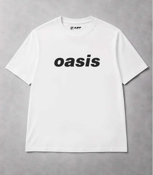 Camiseta OASIS branco RIFF STUDIO
