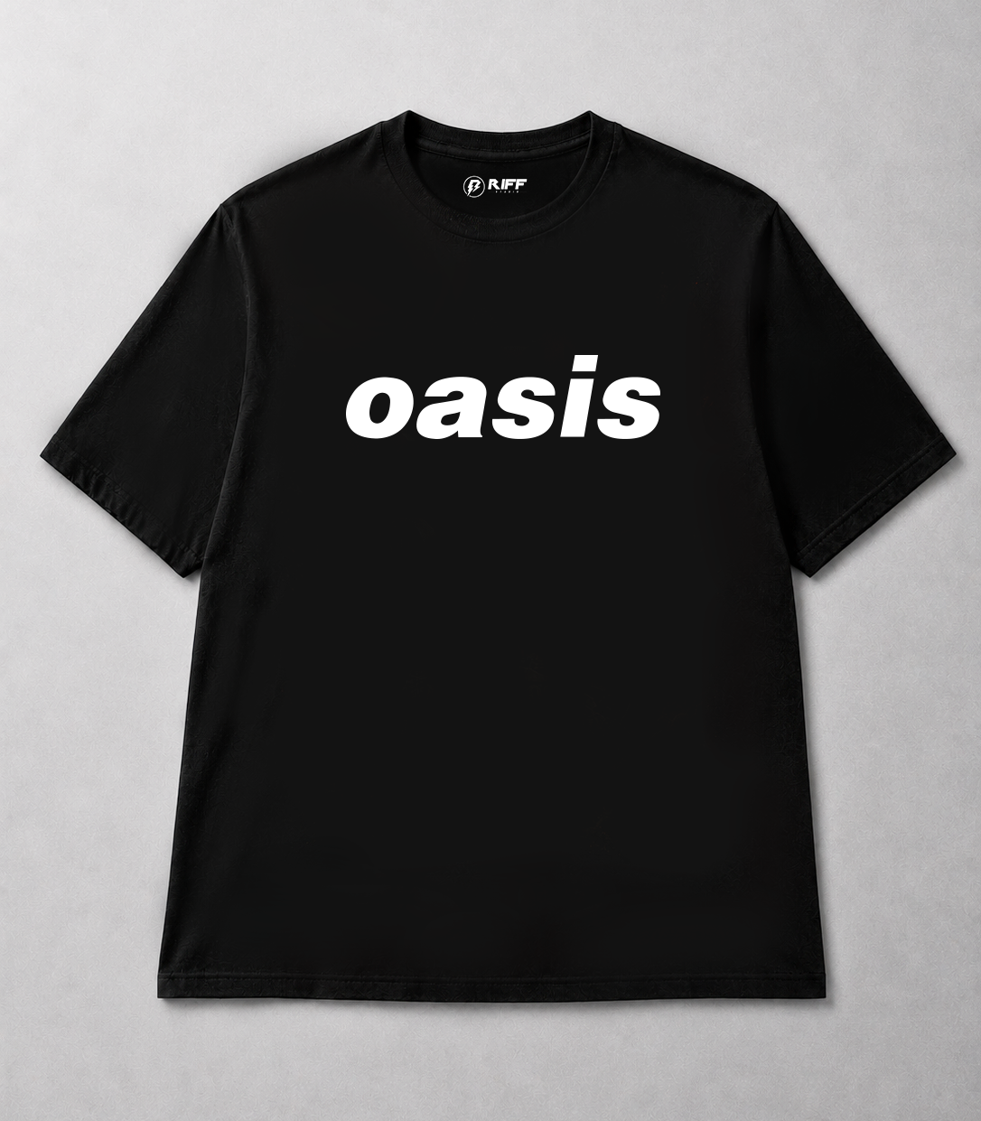 Camiseta OASIS preto RIFF STUDIO
