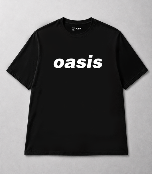 Camiseta OASIS preto RIFF STUDIO