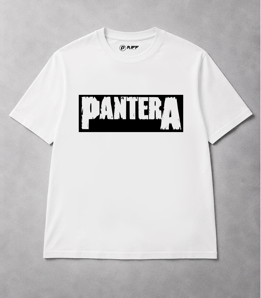 Camiseta PANTERA branca RIFF STUDIO