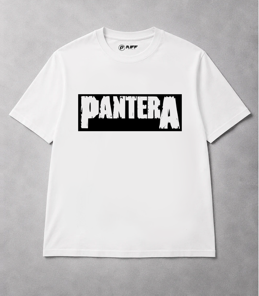 Camiseta PANTERA branca RIFF STUDIO