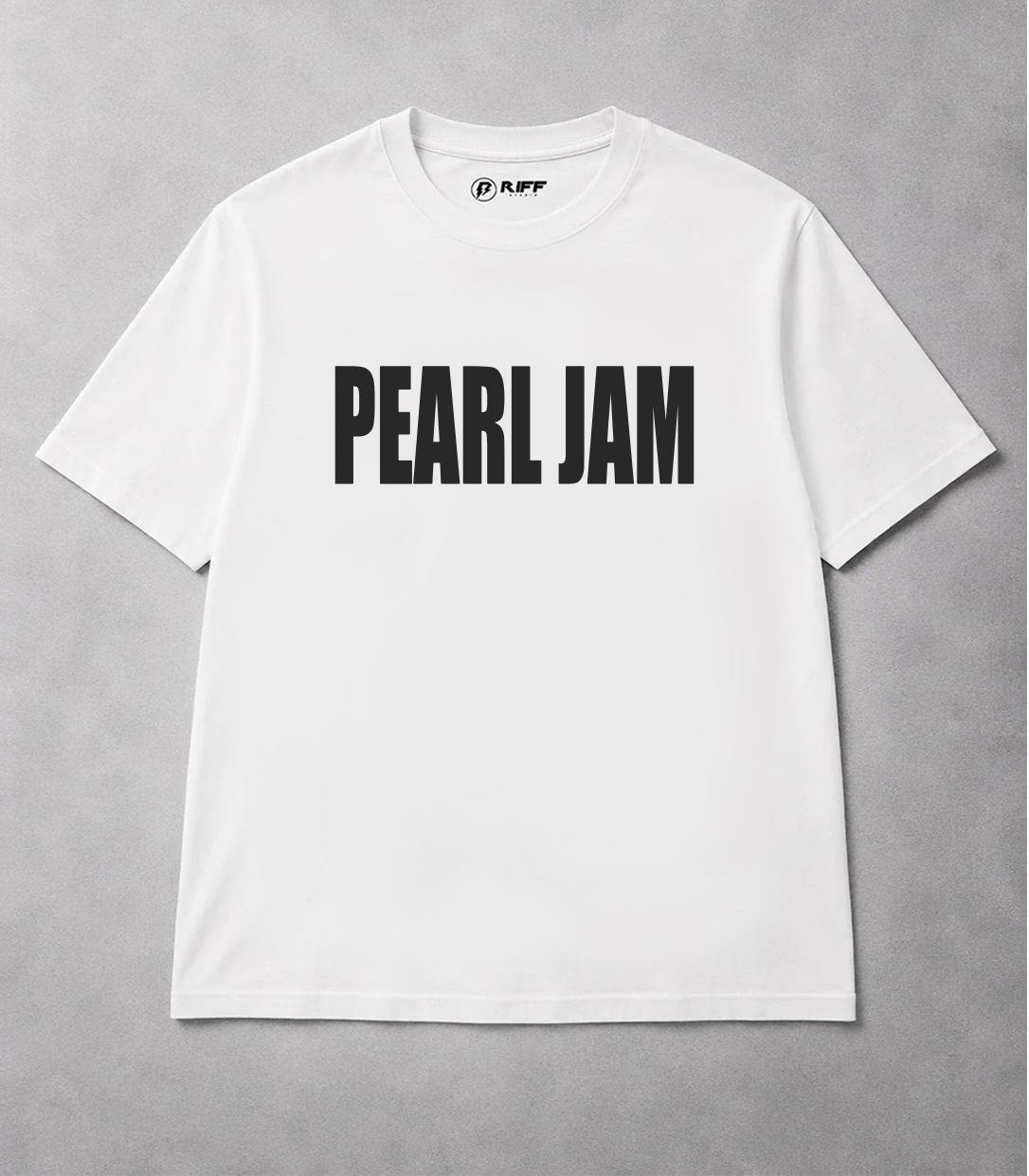 Camiseta PEARL JAM LOGO branco RIFF STUDIO