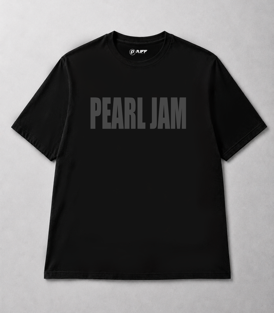 Camiseta PEARL JAM LOGO preto RIFF STUDIO
