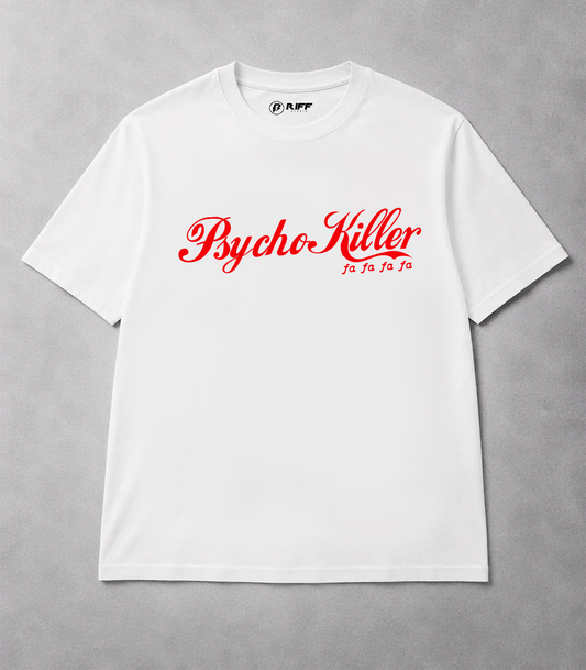 Camiseta PSYCHO KILLER branco RIFF STUDIO