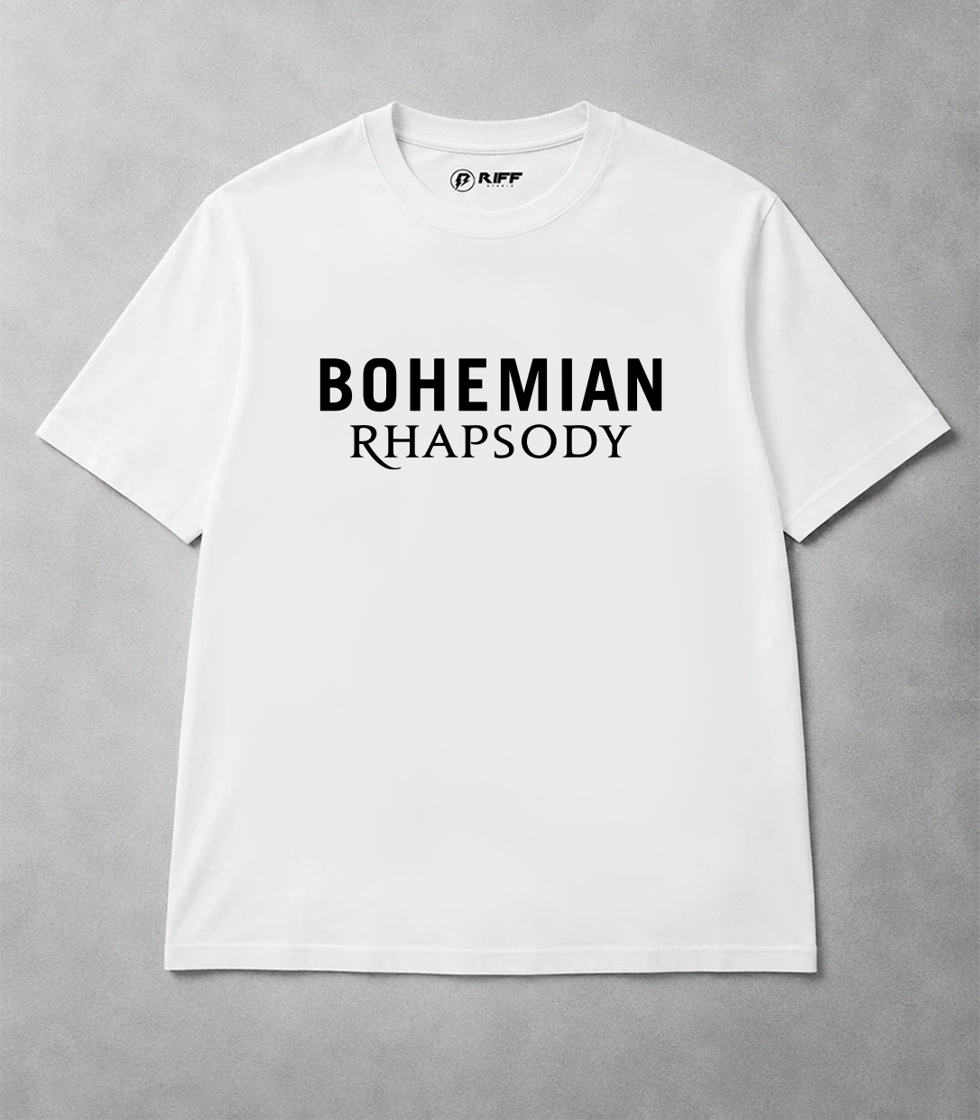 Camiseta QUEEN Bohemian Rhapsody branca RIFF STUDIO
