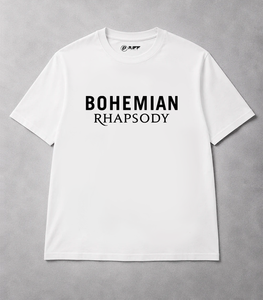 Camiseta QUEEN Bohemian Rhapsody branca RIFF STUDIO