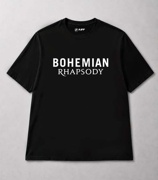 Camiseta QUEEN Bohemian Rhapsody preto RIFF STUDIO