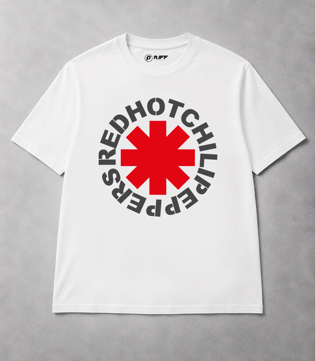 Camiseta RED HOT CHILLI PEPPERS branco RIFF STUDIO