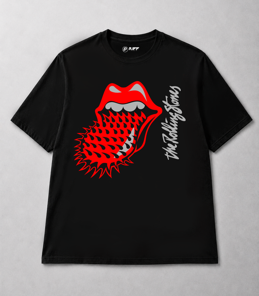 Camiseta THE ROLLING STONES Tongue preto RIFF STUDIO