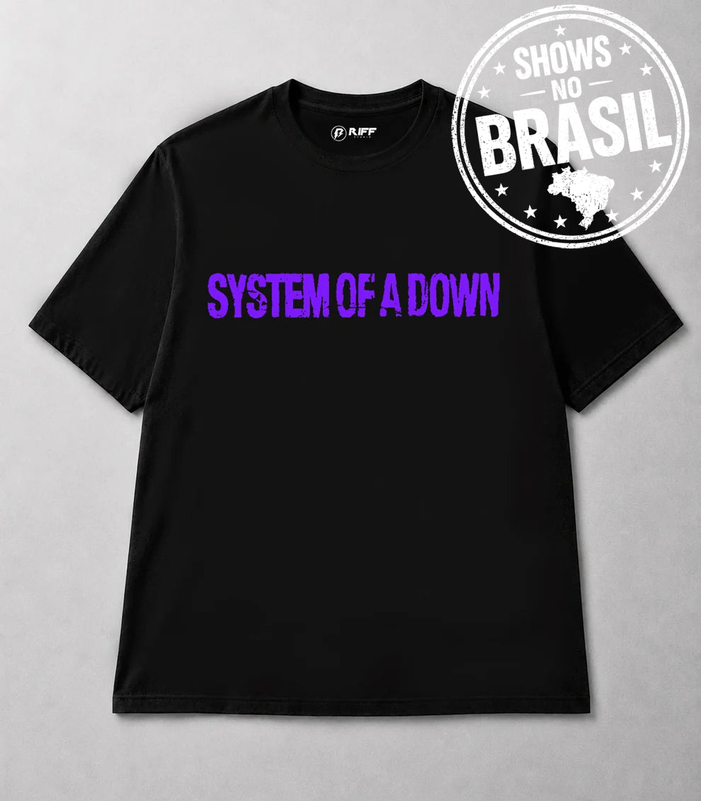 Camiseta SOAD preto RIFF STUDIO